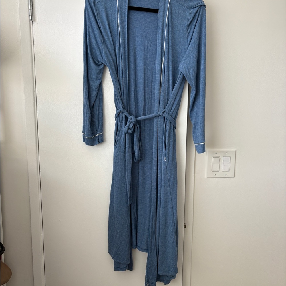 Little Sleepies Soft Blue Women's Robe - Picture 2 of 4